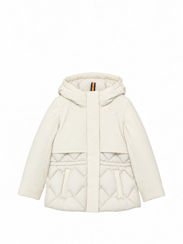 Giubbotto Marlesse Hybrid Warm Shell per ragazza - Bianco
