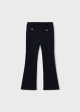 Leggings a zampa bambina - Nero