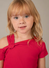Maglietta asimmetrica bambina