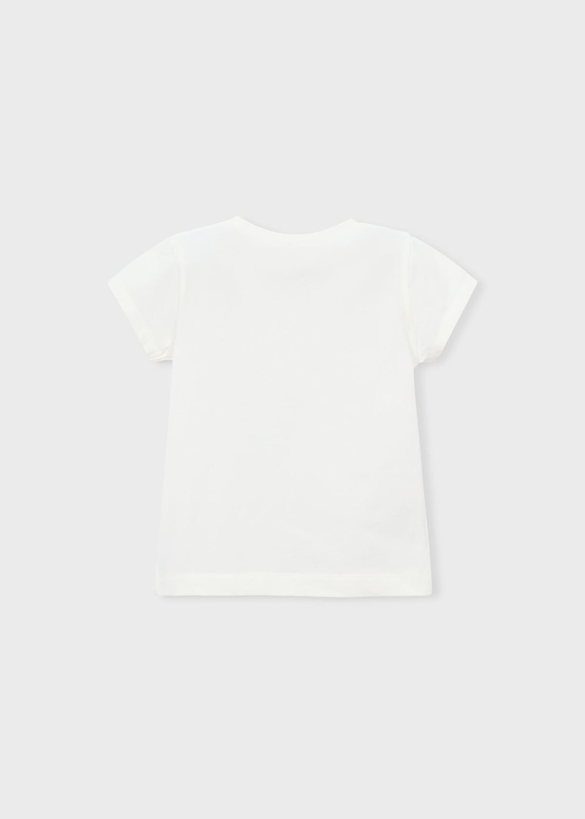 Maglietta basic fiore bambina