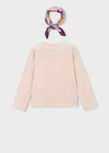 Maglietta con foulard bambina - Tofu
