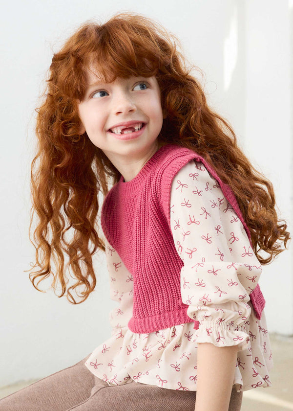 Maglietta con top bambina - Mezcla
