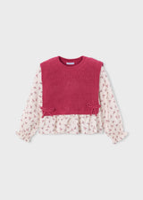 Maglietta con top bambina - Mezcla
