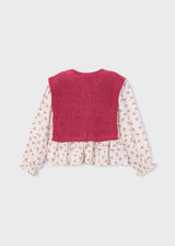 Maglietta con top bambina - Mezcla