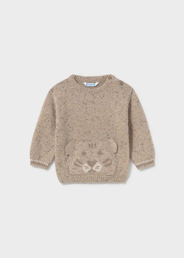 Maglione tigre neonato - Tweed