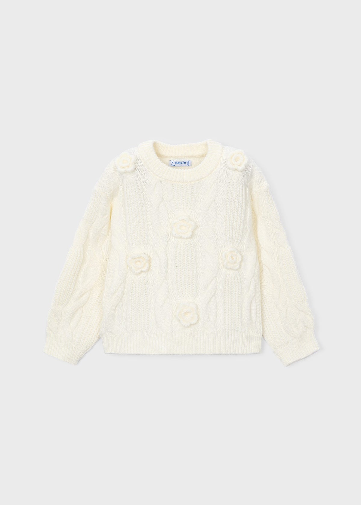 Maglione applicazione fiore bambina - Soia