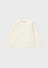 Maglione applicazione fiore bambina - Soia