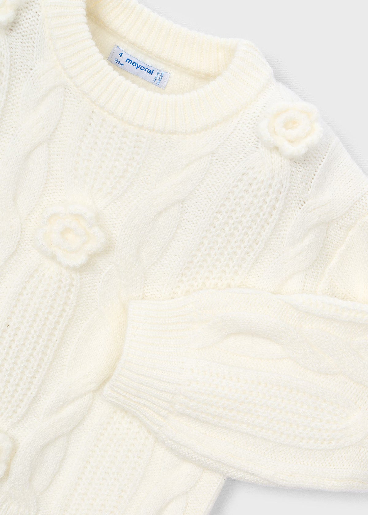 Maglione applicazione fiore bambina - Soia