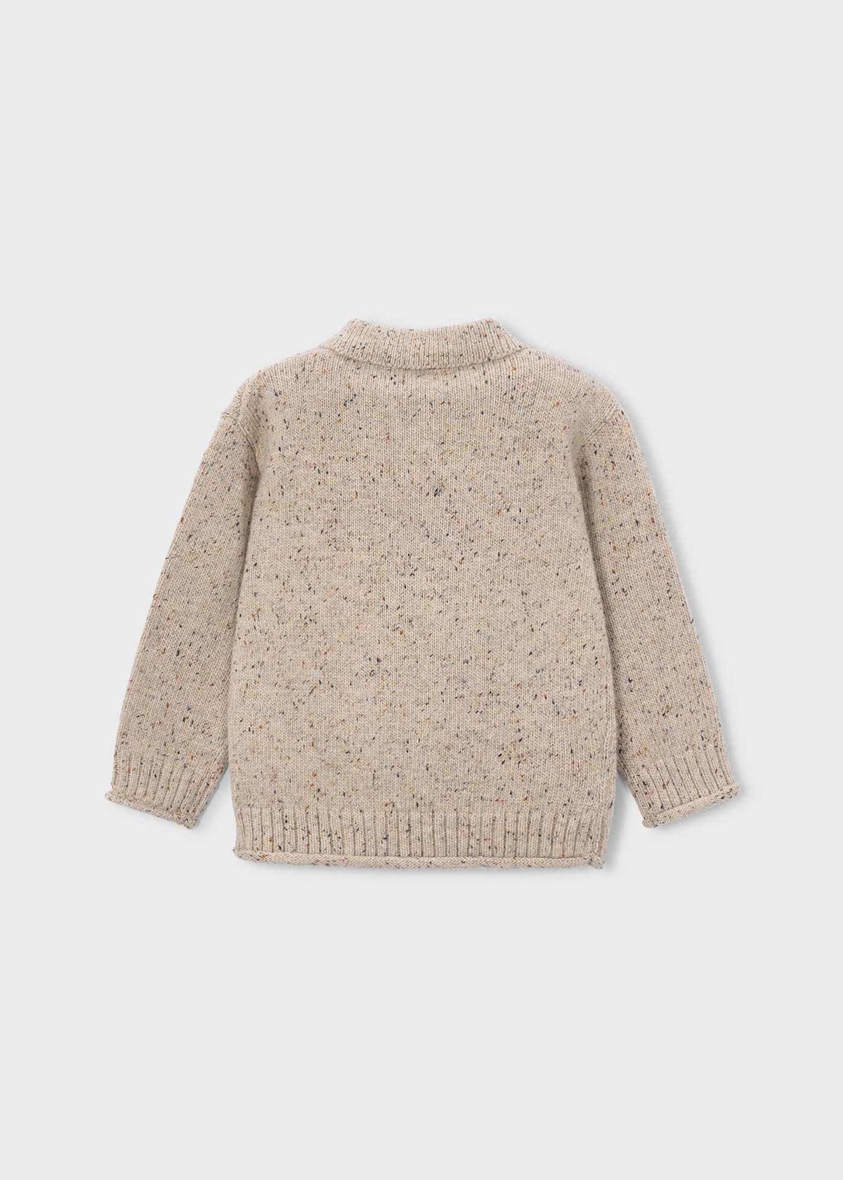 Maglione colletto polo bambino - Tweed