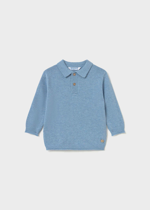 Maglione colletto polo neonato - Vigore
