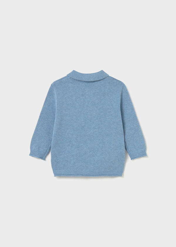 Maglione colletto polo neonato - Vigore