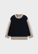 Maglione contrasti bambino - Nero