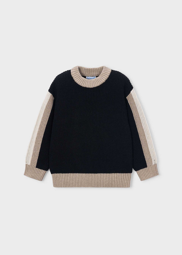 Maglione contrasti bambino - Nero