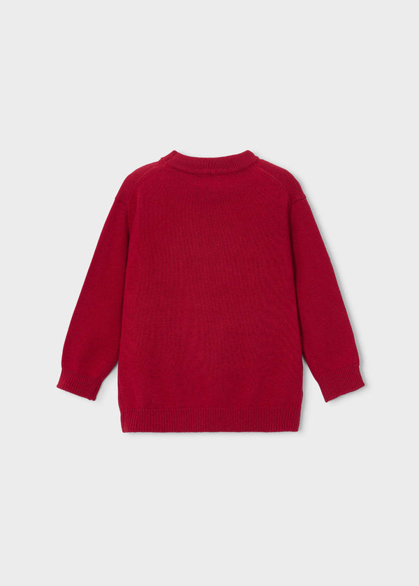 Maglione intarsi bambino - Rosso