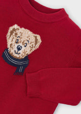Maglione intarsi bambino - Rosso