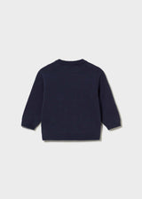 Maglione intarsi neonato - Azzurro