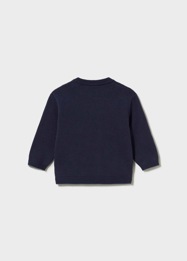 Maglione intarsi neonato - Azzurro