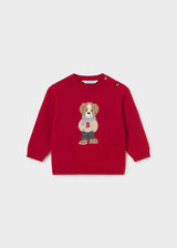 Maglione intarsi neonato - Rosso
