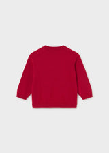 Maglione intarsi neonato - Rosso