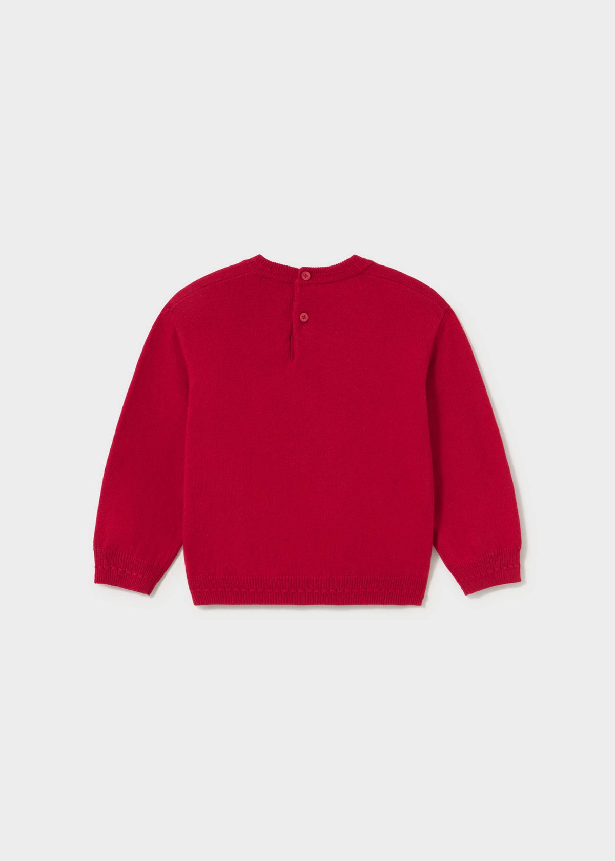 Maglione intarsio bimba - Rosso