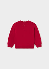 Maglione intarsio bimba - Rosso