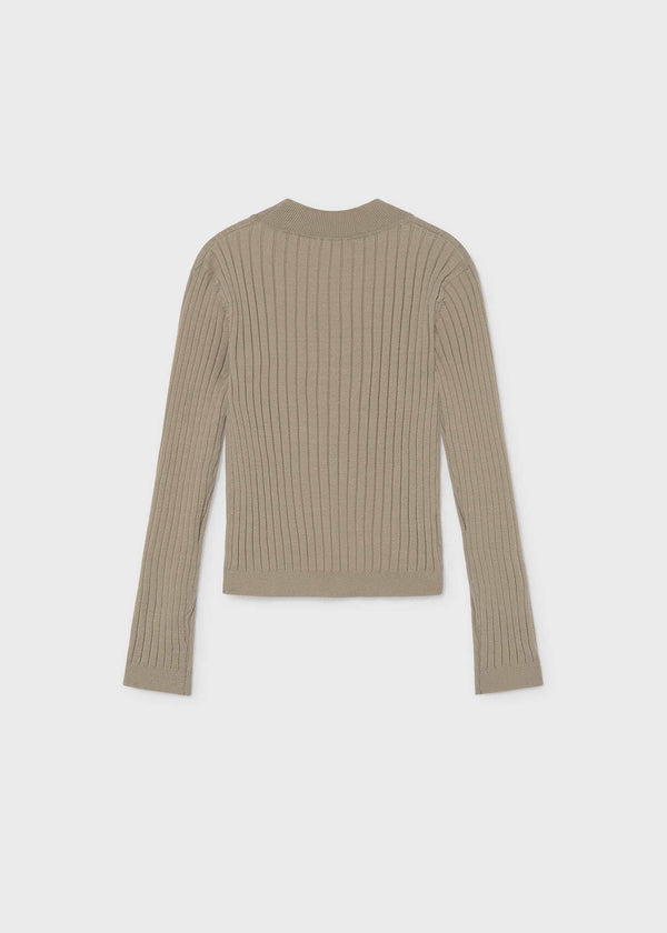 Maglione ragazza - Nocciola