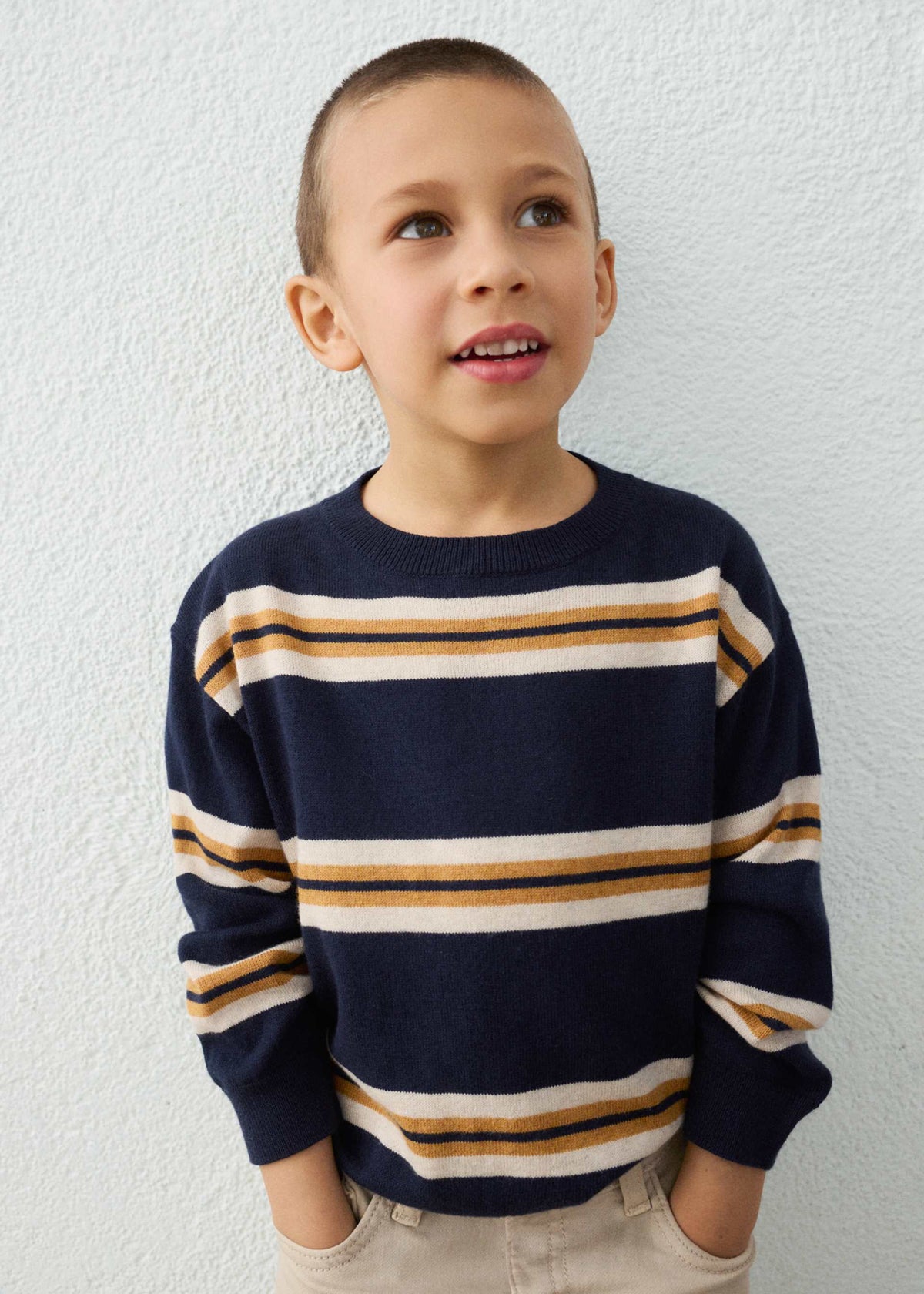Maglione righe bambino - Blu