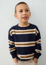 Maglione righe bambino - Blu