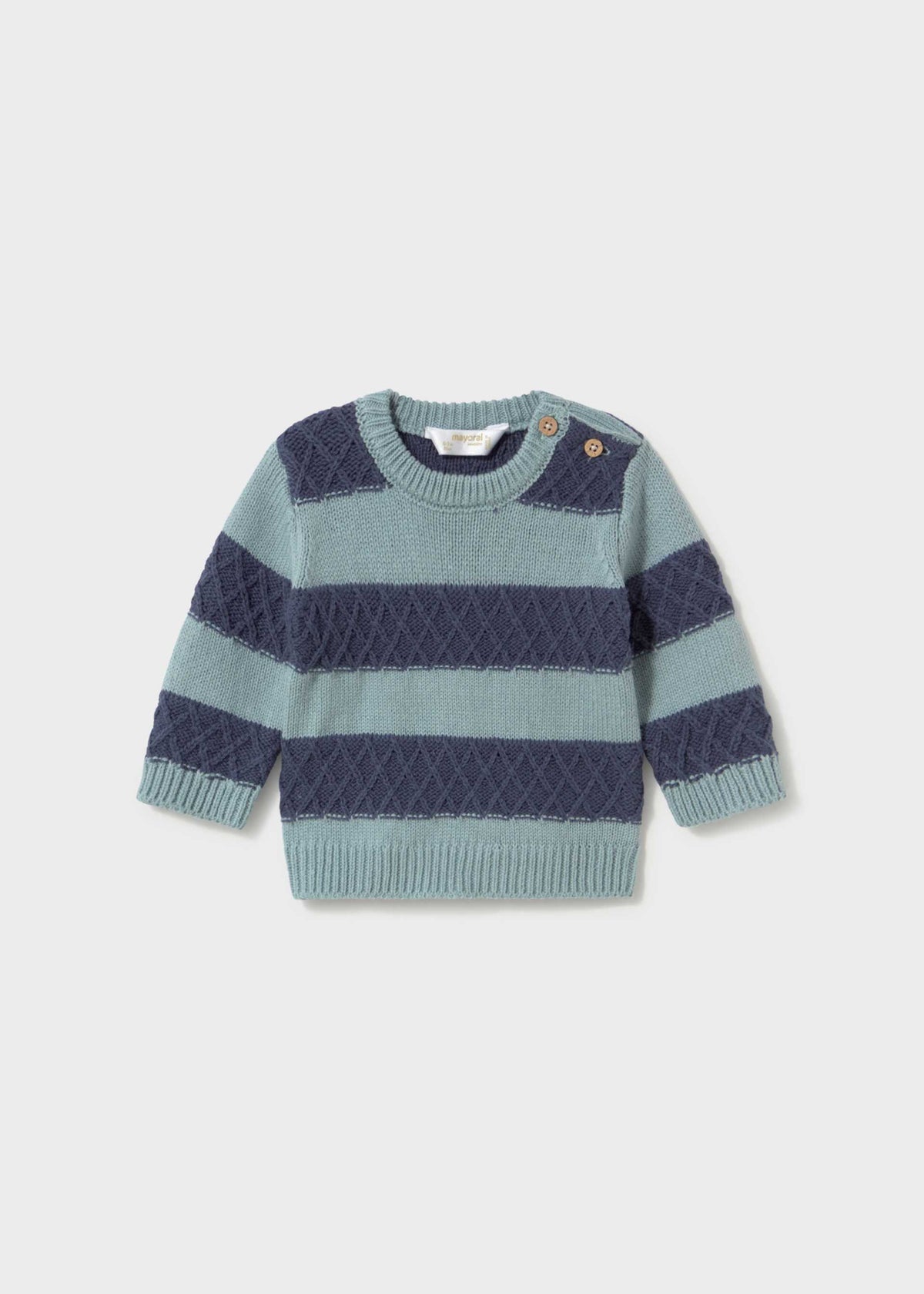 Maglione righe neonato - Azzurro