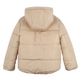 Michael Kors Kids Piumino reversibile con cappuccio e stampa MK Signature - Marrone chiaro