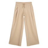 Michael Kors Kids Pantaloni jogging a gamba ampia con stampa MK Signature - Marrone chiaro