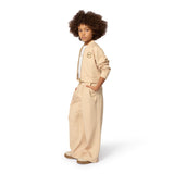 Michael Kors Kids Pantaloni jogging a gamba ampia con stampa MK Signature - Marrone chiaro