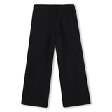 Michael Kors Kids Pantaloni jogging effetto pesca con bande logo MK - Nero