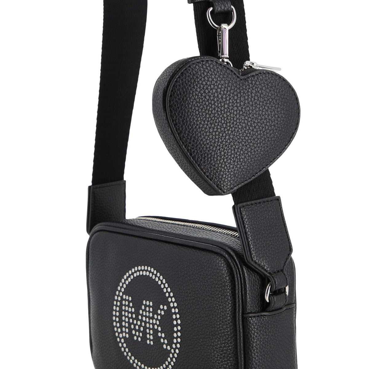 Michael Kors Kids Borsa a mano in similpelle con portamonete a cuore - Nero