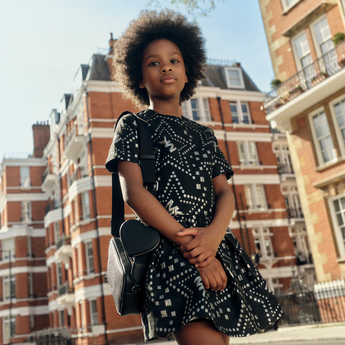 Michael Kors Kids Borsa a mano in similpelle con portamonete a cuore - Nero