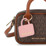 Michael Kors Kids Borsa a mano con monogramma e charm portachiavi - Bruno