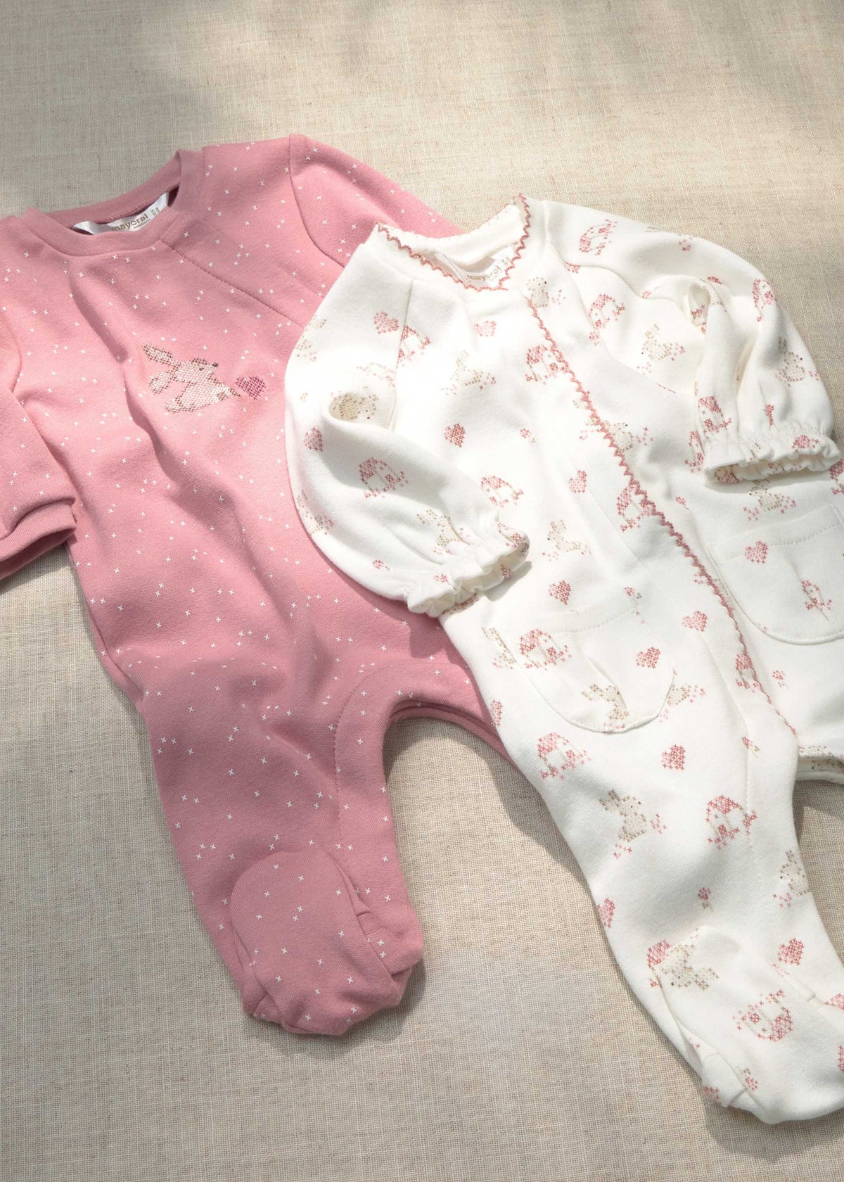 Pack 2 pigiami neonata - Cipria