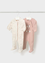 Pack 2 pigiami neonata - Nude