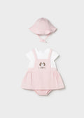 Pagliaccetto finta salopette con cappello neonato - Baby