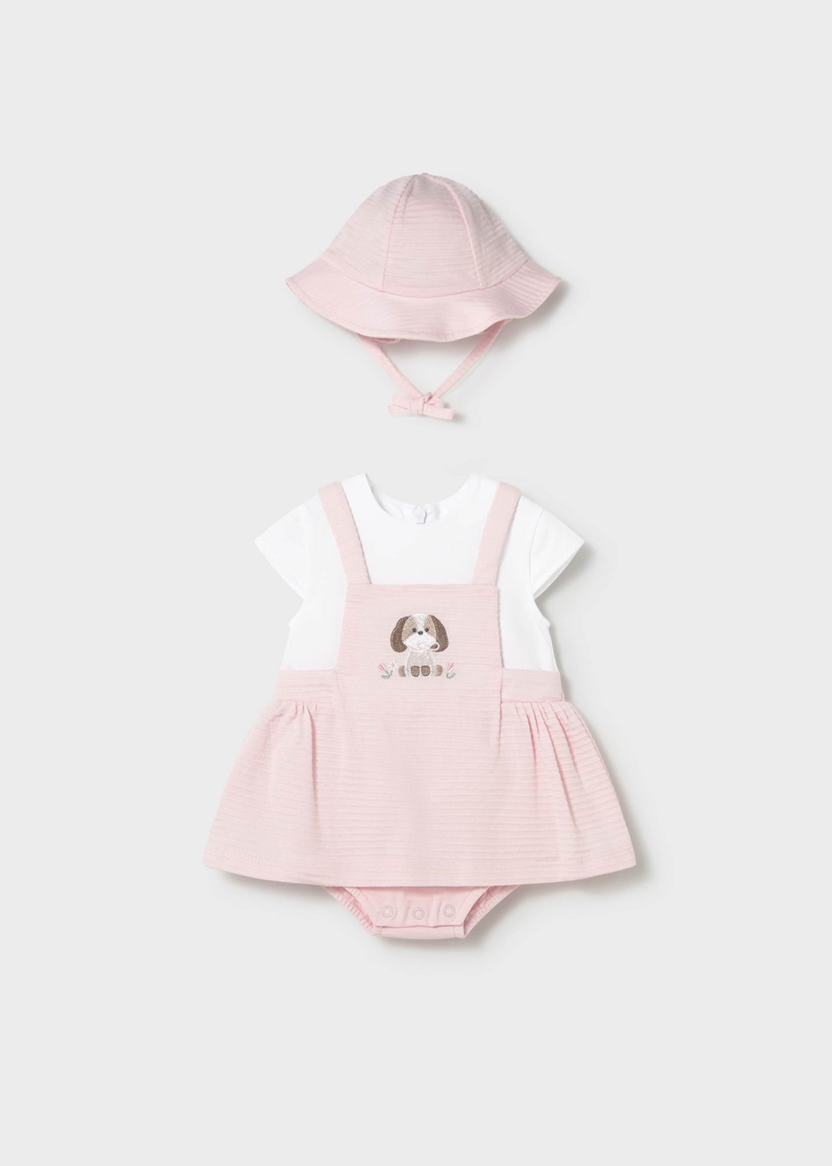 Pagliaccetto finta salopette con cappello neonato - Baby