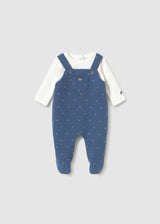 Pagliaccetto salopette neonato - Blueberry