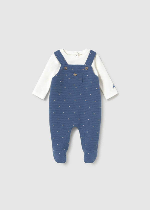 Pagliaccetto salopette neonato - Blueberry