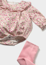 Pagliaccetto stampato con calzamaglia neonata - Baby