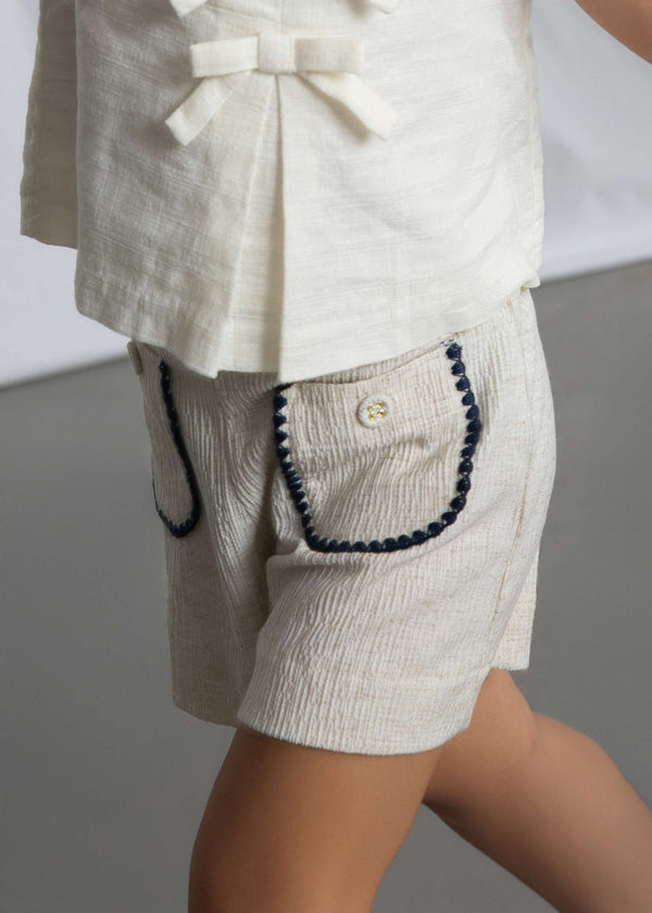 Pantaloncino tasche bambina