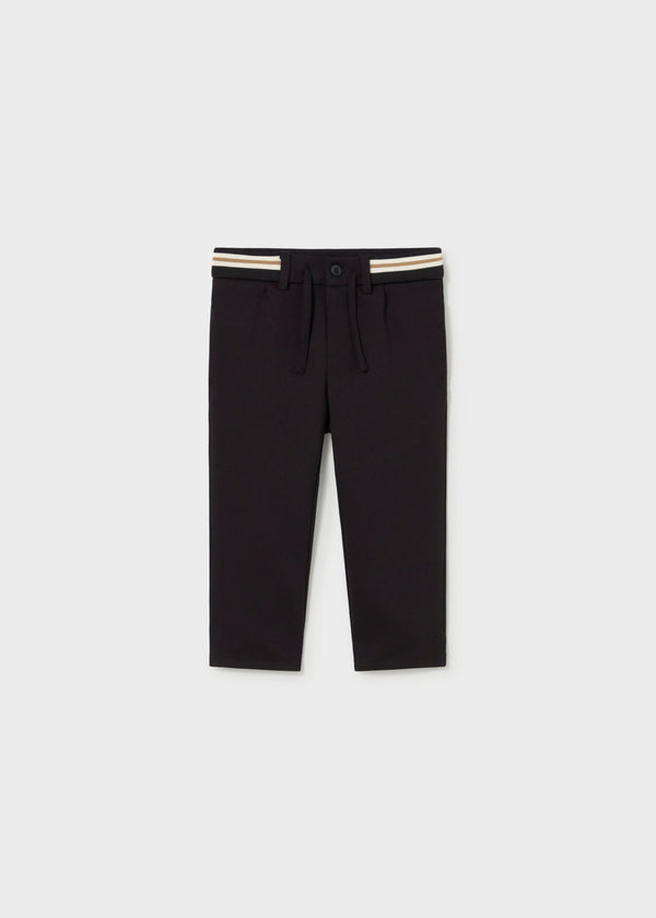 Pantalone a contrasto bimbo - Nero