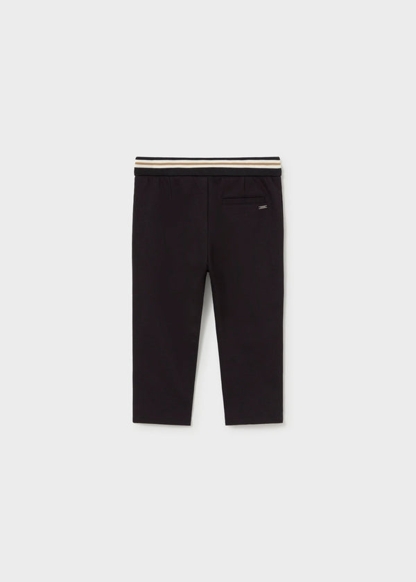 Pantalone a contrasto bimbo - Nero