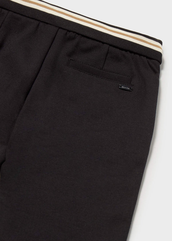 Pantalone a contrasto bimbo - Nero