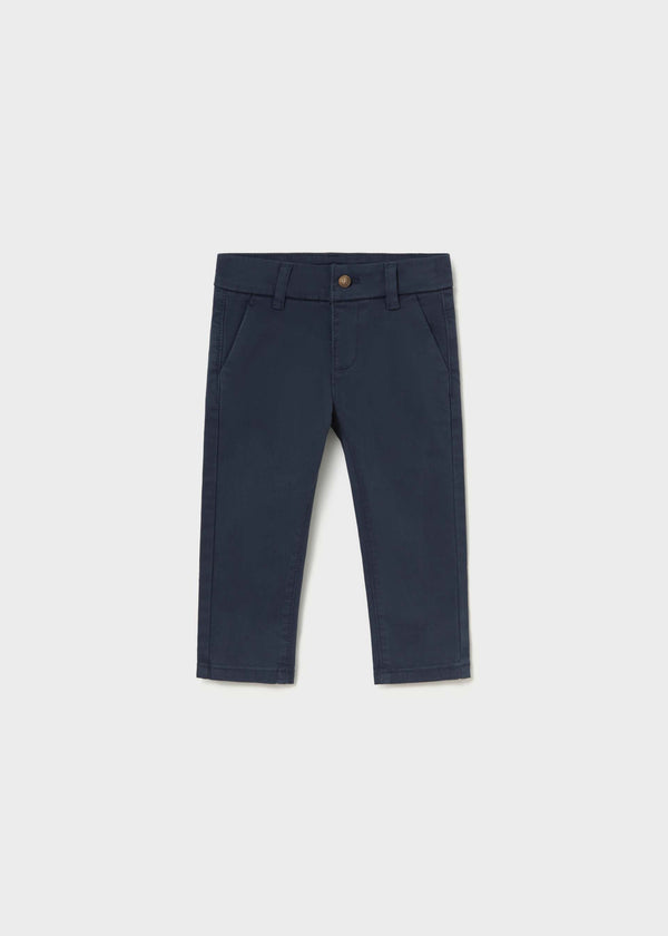 Pantalone basico chino bimbo - Azzurro