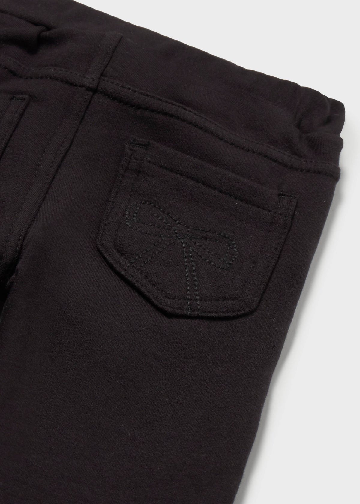 Pantalone basico felpa bimbo - Nero
