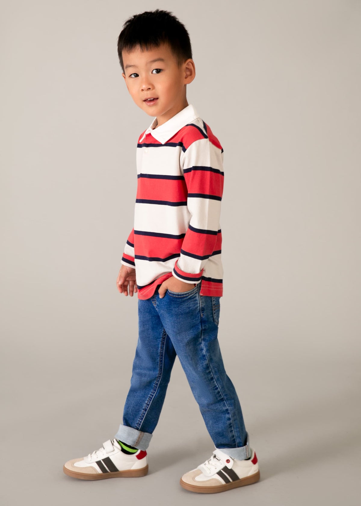 Pantalone jeans jogger bambino